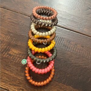 Teleties Bundle of 8 Colorful Regular Hair Ties